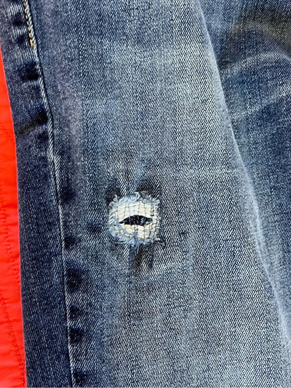 Hollister Slim Skinny Distressed Dark Wash Jeans